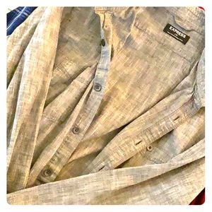 Express men’s L long sleeve button down shirt